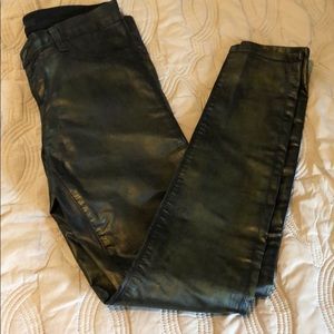 J Brand coated skinny jeans